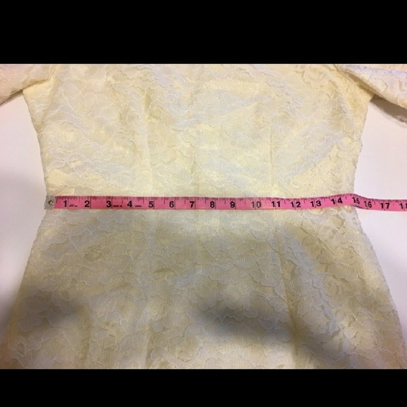 Vintage Ivory Lace Sheath Dress - Picture 4 of 6
